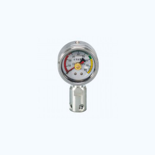 BZY60 母KJ 80MPa矿用双针耐震压力表